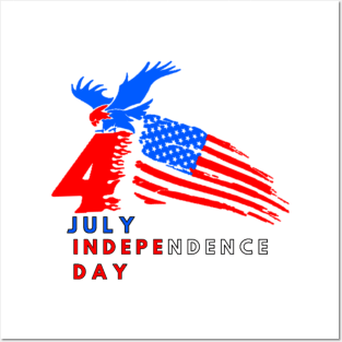 4 july independence day Posters and Art